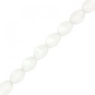 Czech Pinch beads kralen 5x3mm Chalk white 03000